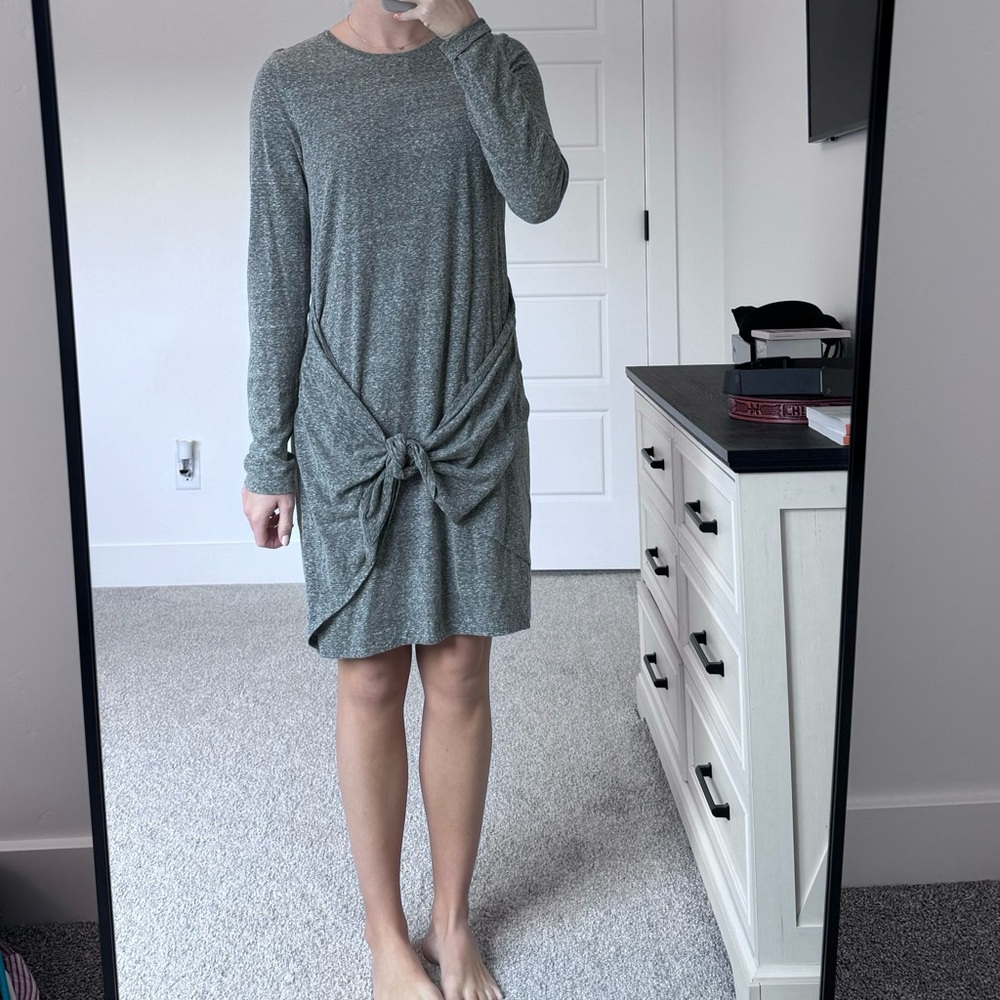 Gray Knotted Dress